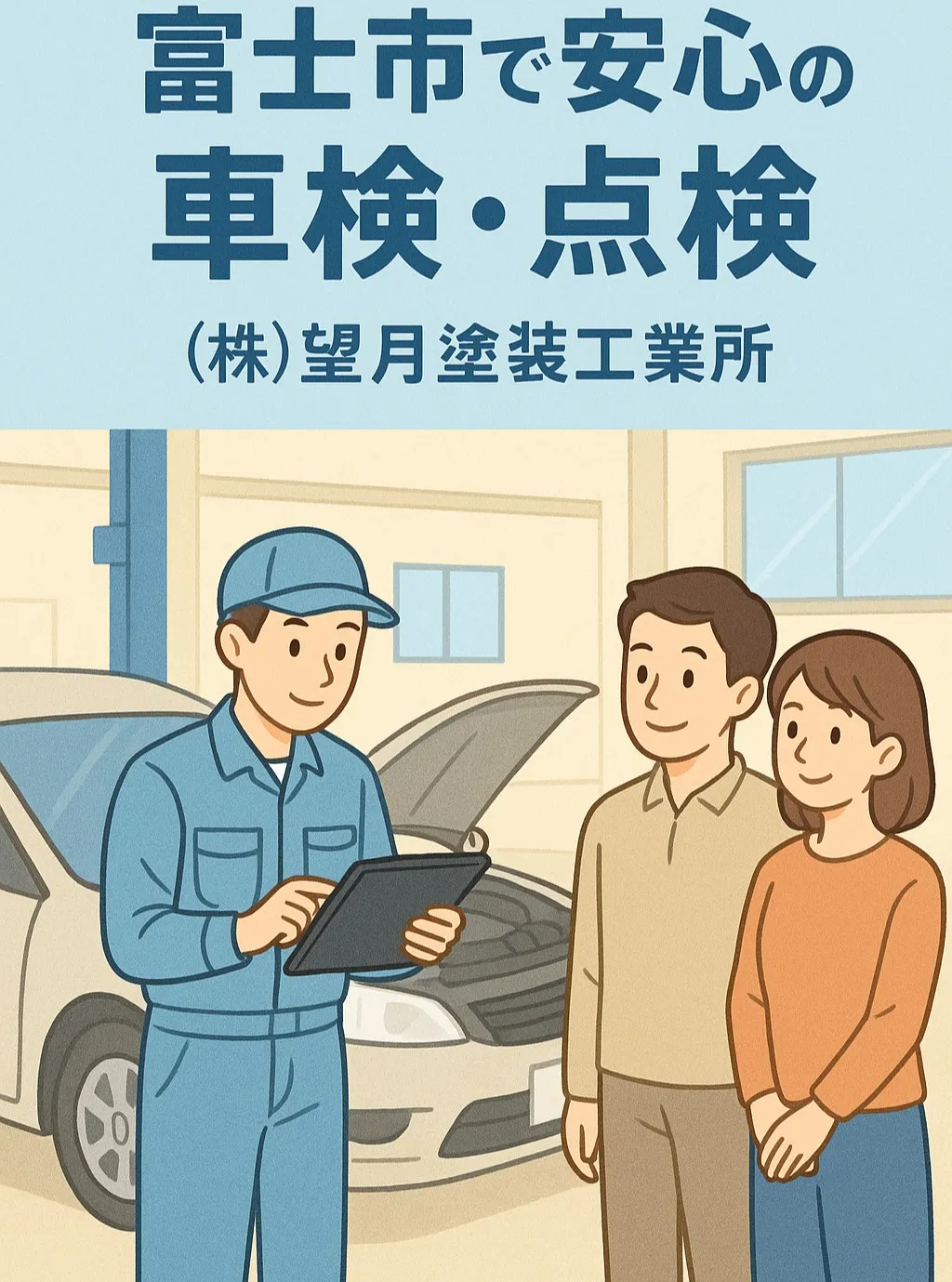 🚗✨富士市近郊でお車の点検・車検をお考えなら、(株)望月塗装...