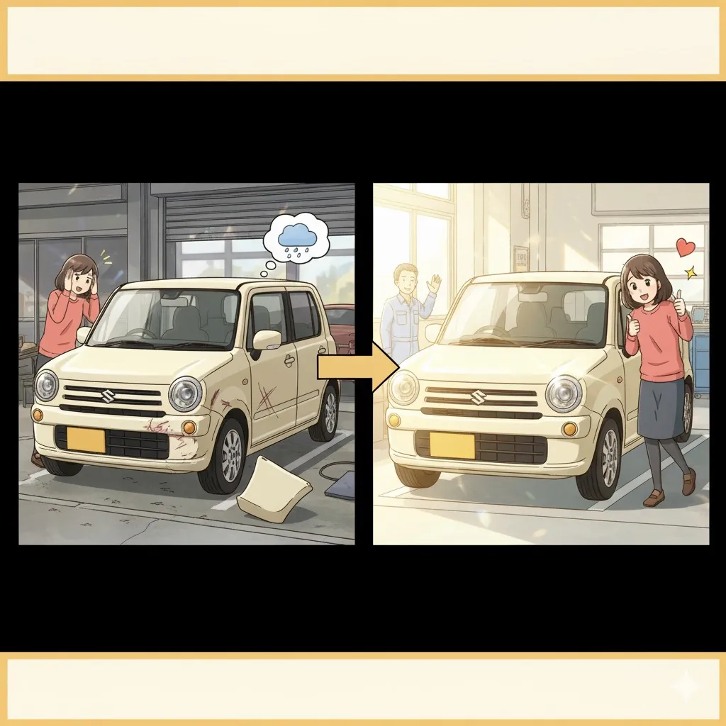 【🚗✨愛車が魔法のように輝きを取り戻す瞬間！🔧】