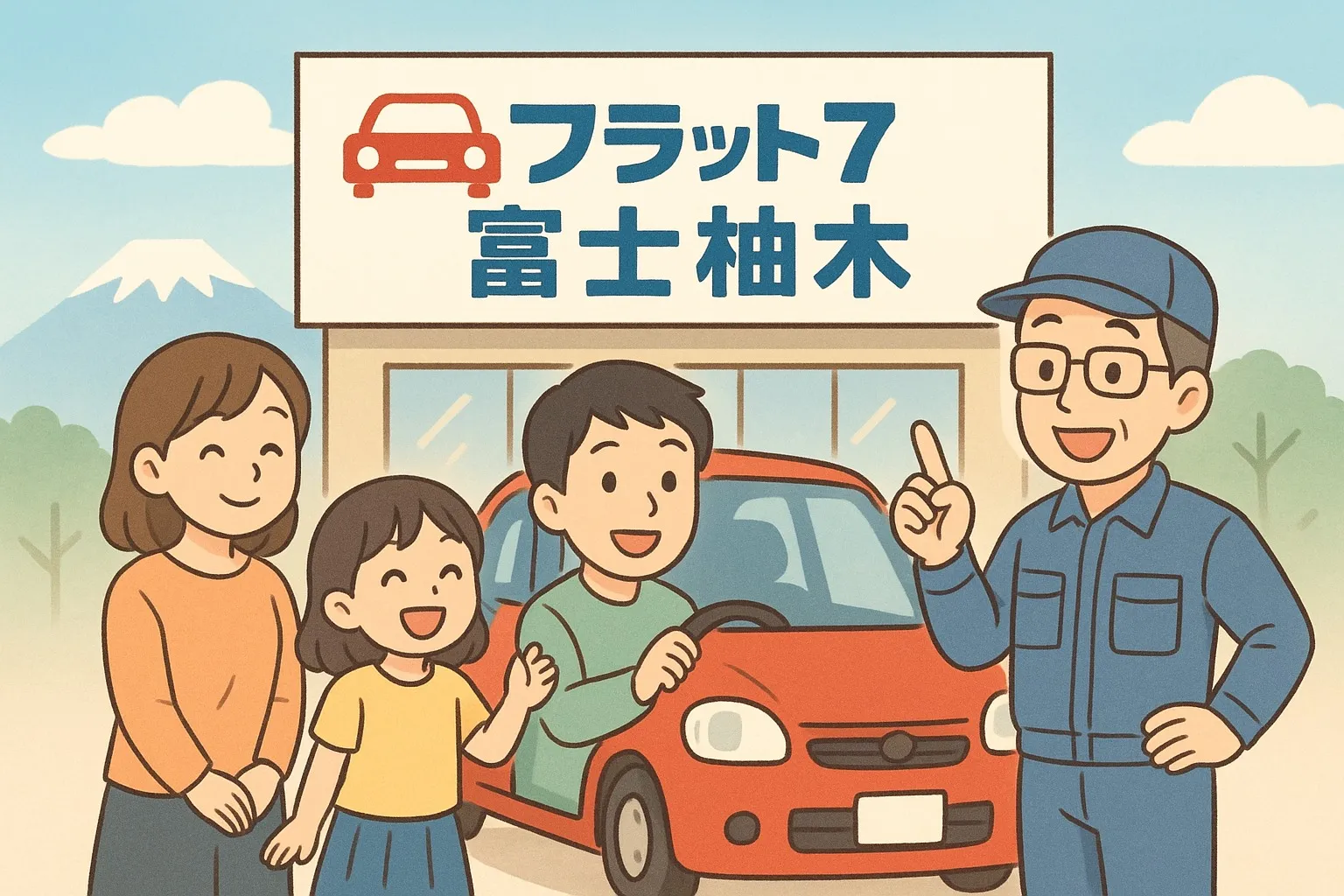 📍フラット7富士柚木（望月塗装工業所）へようこそ！🚗✨